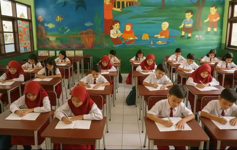 Kursi set sekolah beli banyak lebih murah
