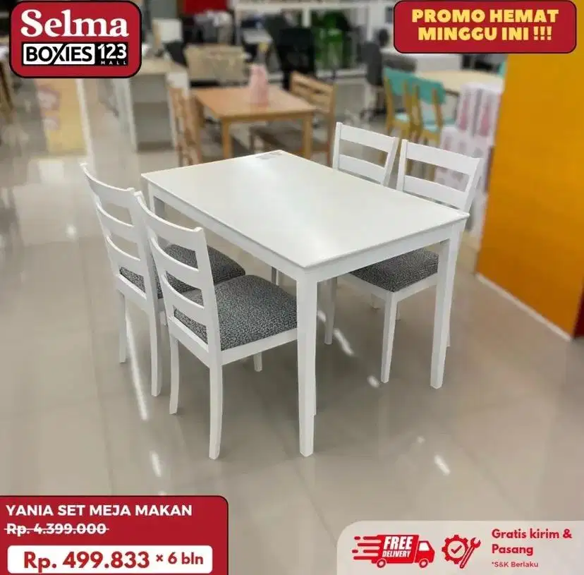 Meja makan minimalis