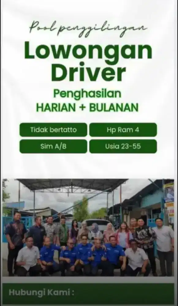 Dibutuhkan Lowongan Kerja Driver Taksi