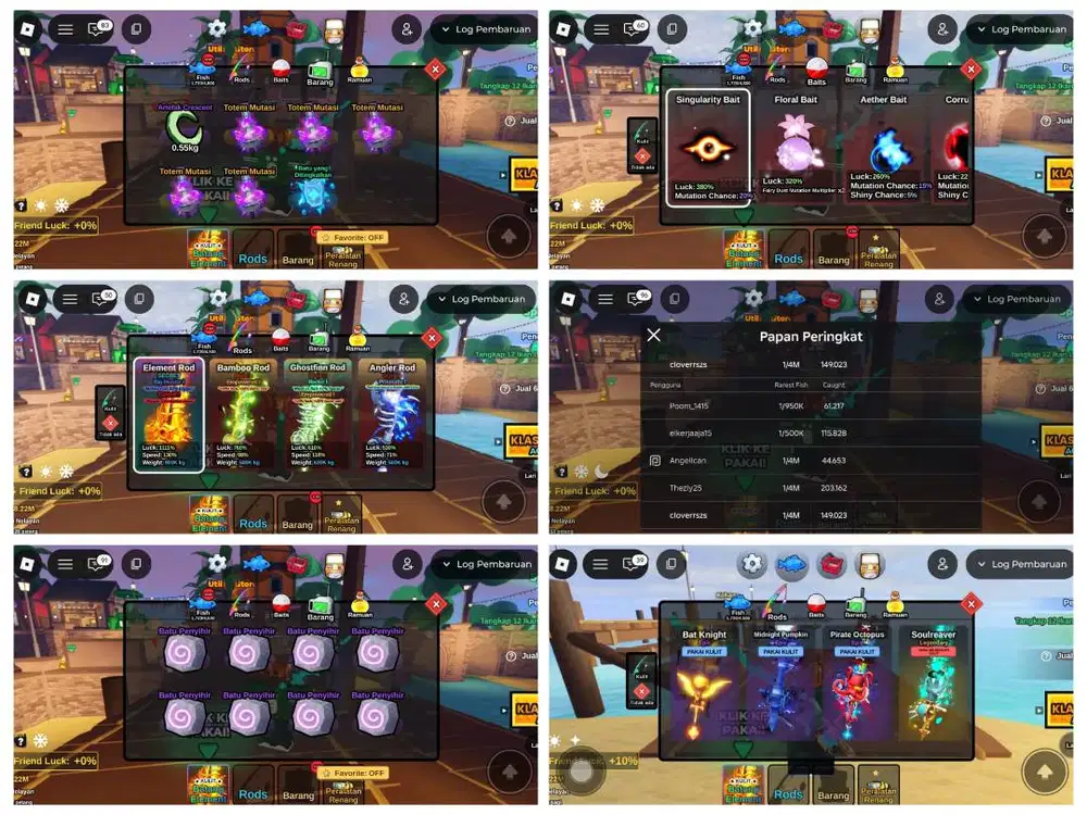 Akun fish it spek dewa