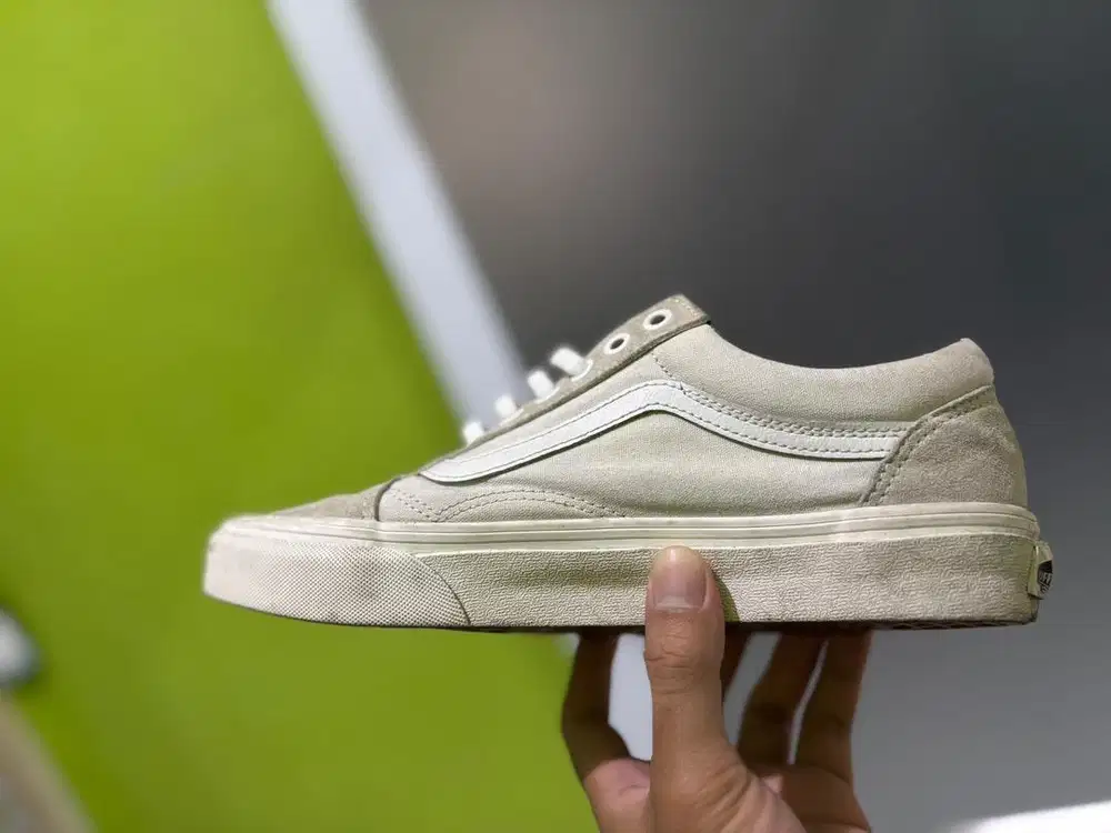 Vans old skool oversized Lace white/green 40.5
