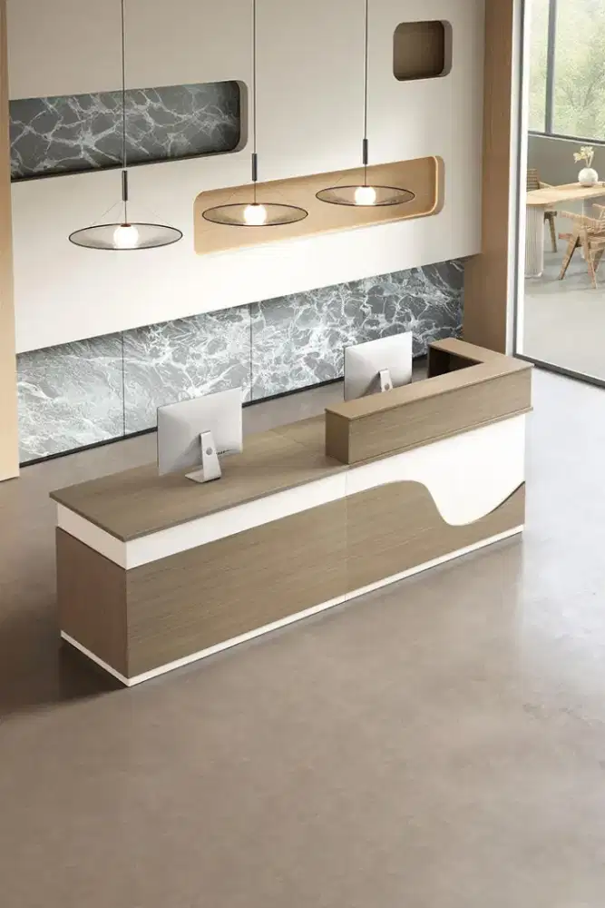 Meja Cashier Custom/Meja Kasir/Meja Receptionist/Meja Outlet Modern