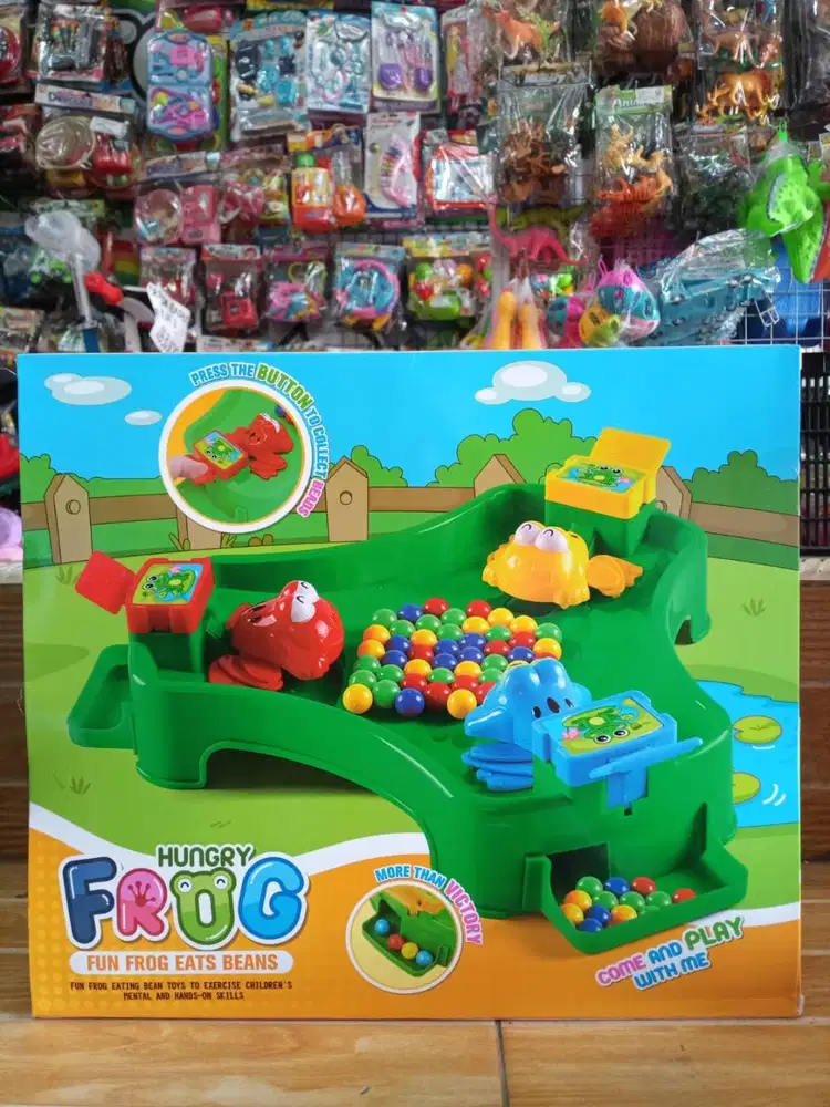 mainan anak hungry frog 3 set