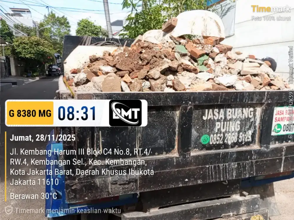 Jasa buang puing dan sampah