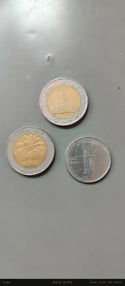 uang kuno, kertas dan koin