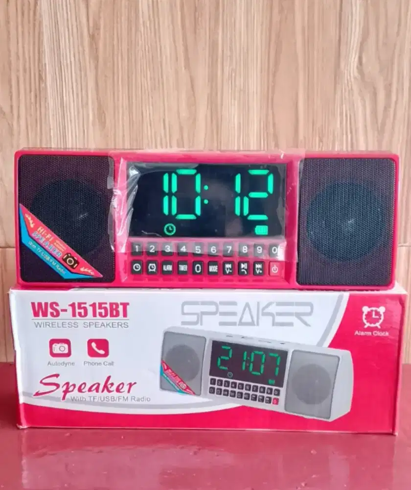 Speaker bluetooth radio jam alarm