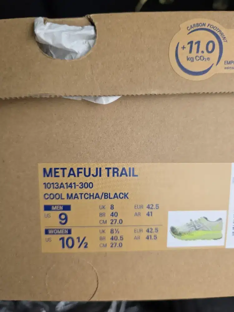 WTS sepatu Asics Metafuji Trail New uk 42.5 original new