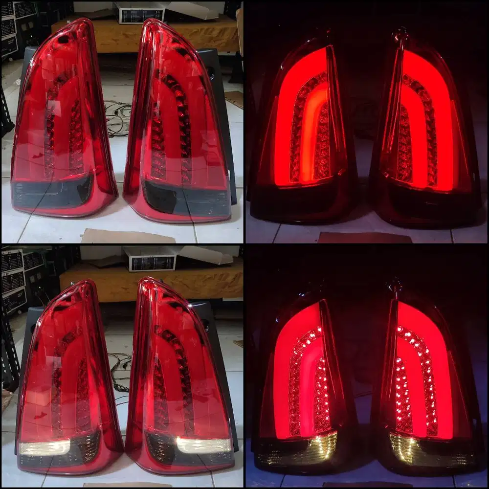 Stoplamp Grand New Kijang Innova 2012-2015 LED Bar Red smoke