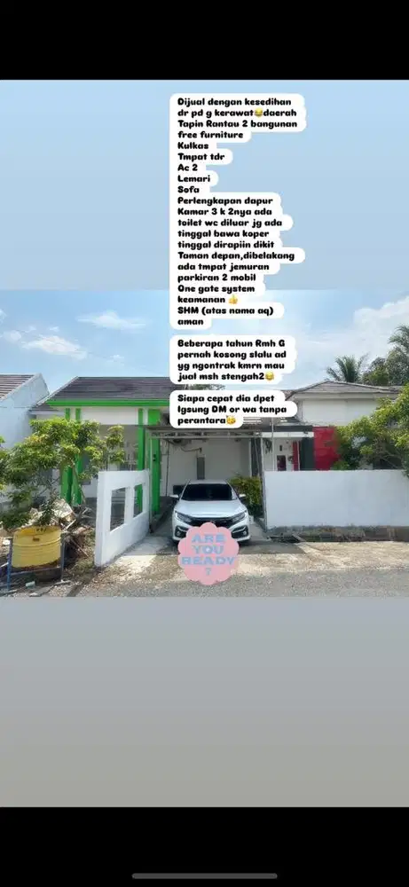 Rumah dijual di Tapin