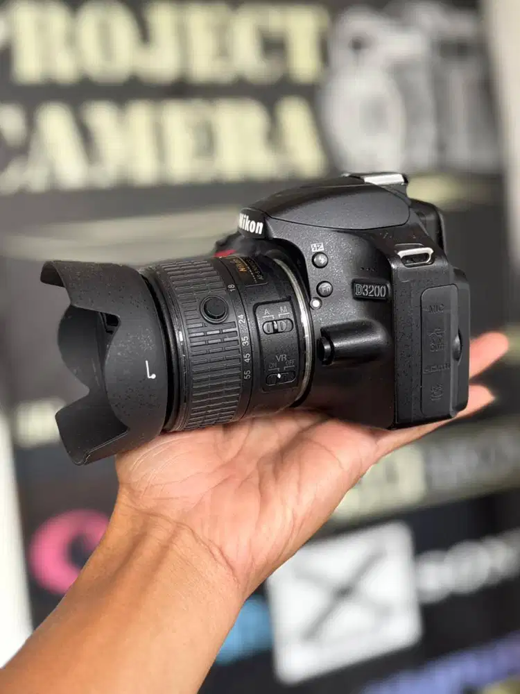 Canon D3200 Kit VR II Box Lengkap Mulus Istimewa