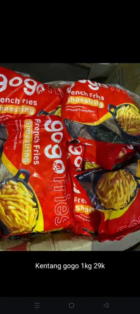 Menjual aneka Frozen food nugget,kentang,bakso,otak2 D'NF Frozen&snack