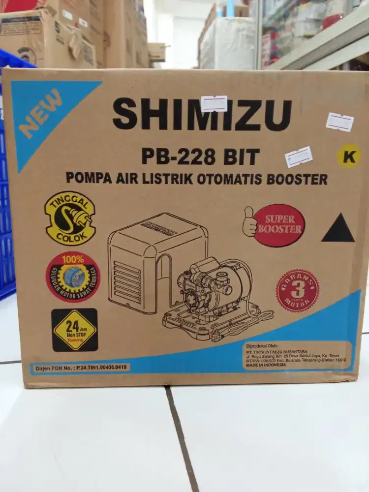 POMPA BOOSTER SHIMIZU MESIN PENDORONG AIR  PB 228 BIT