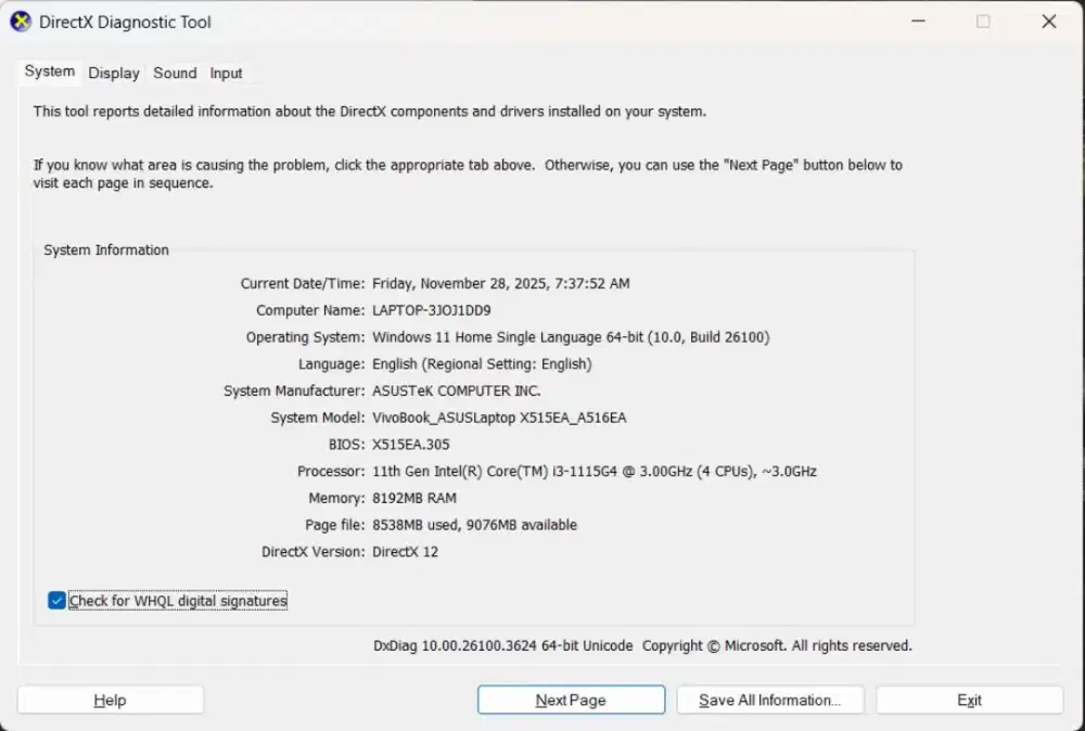 DIJUAL LAPTOP ASUS VIVOBOOK X515EA