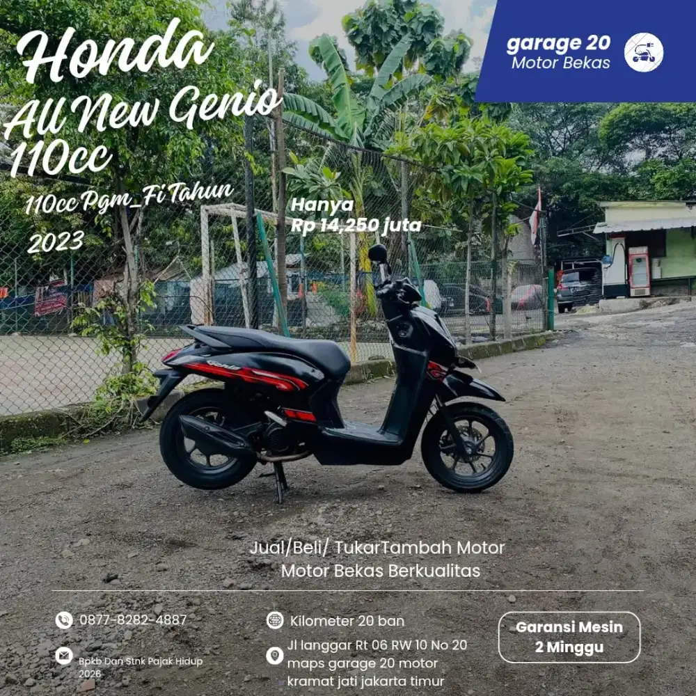 Honda All New Genio 110cc pgm_fi Tahun 2023