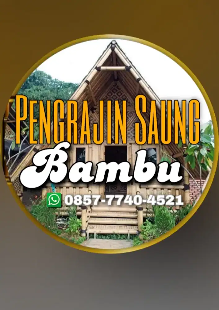 Rumah Bambu semi permanen