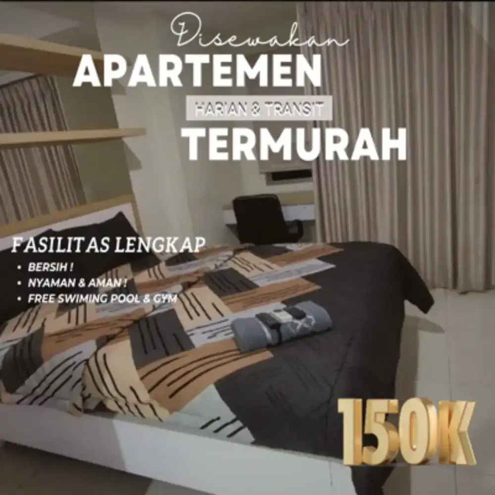 Sewa apartemen GREEN PRAMUKA Harian/Transit Termurah Jakarta Pusat