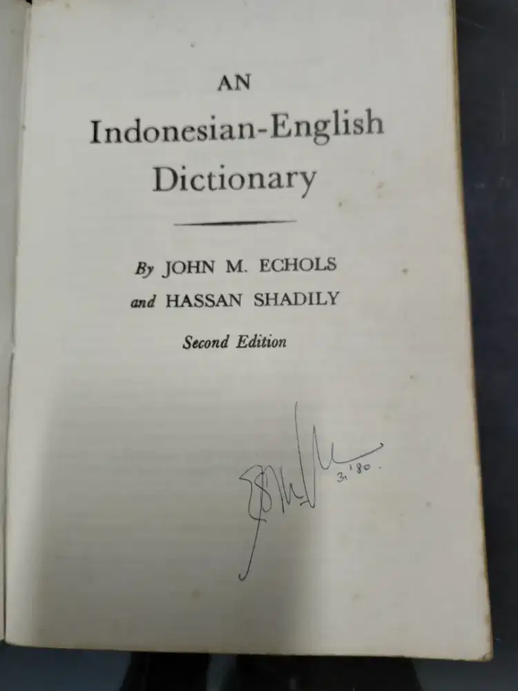 An Indonesian - English dictionary