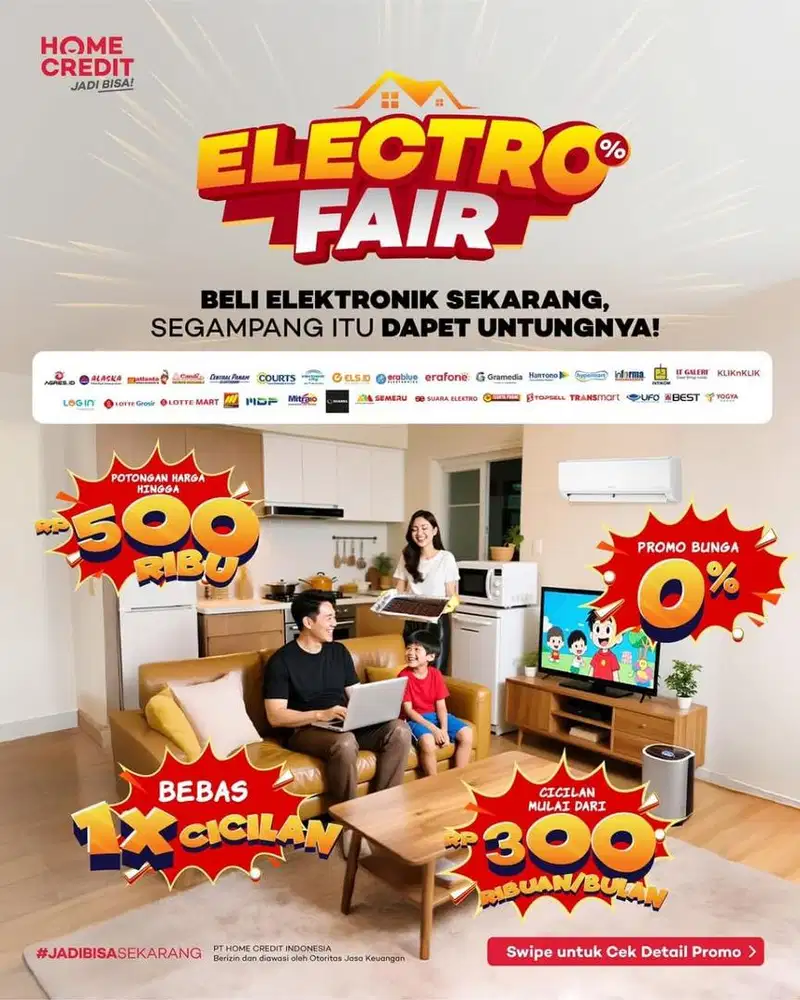 ELECTRO FAIR BY HOME CREDIT BUNGA 0%