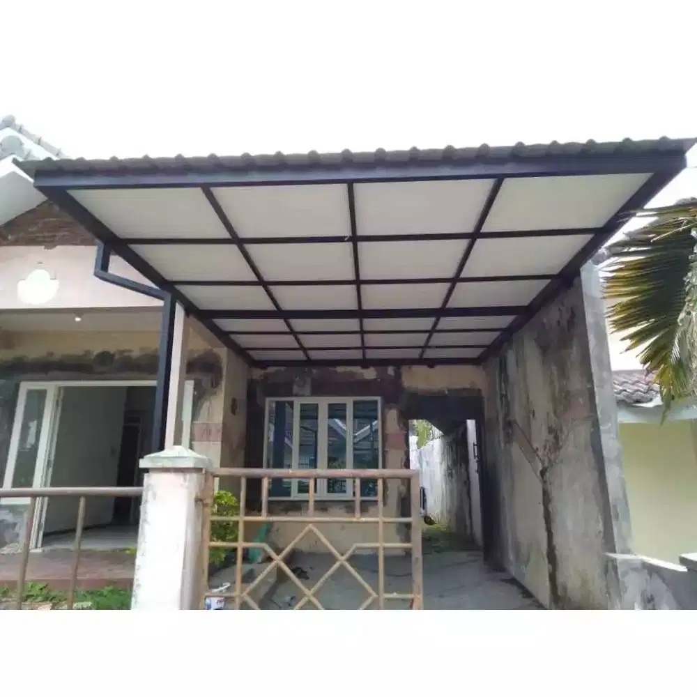 kanopi carport murah bahan alderon dobel layer