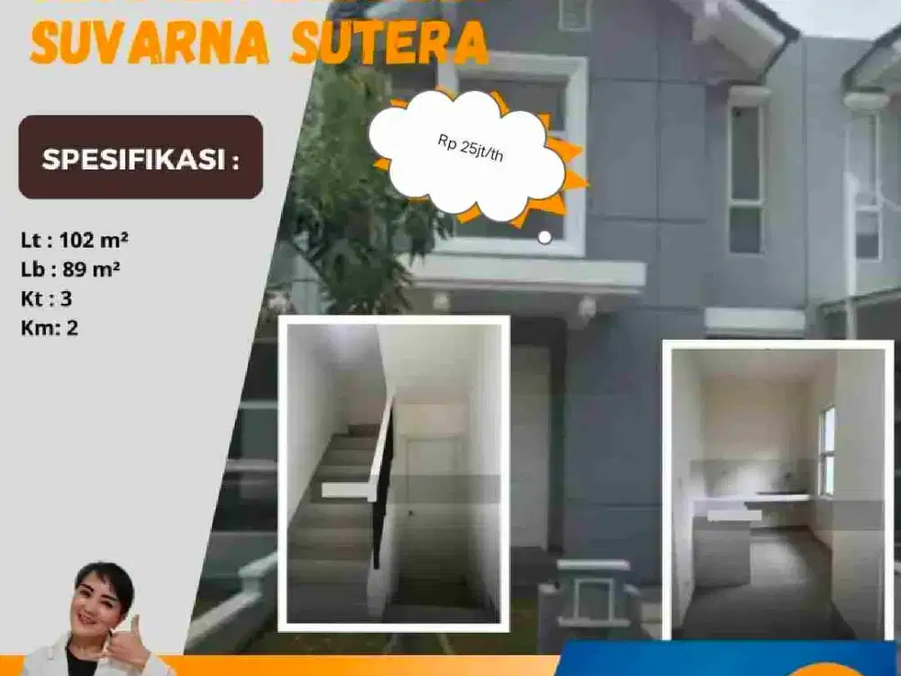 Disewan Rumah Siap Huni Bahana Lt. 102 Suvarna Cikupa Tangerang
