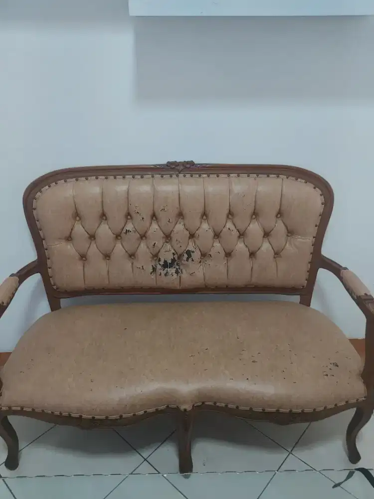 Jati  meja kursi tamu