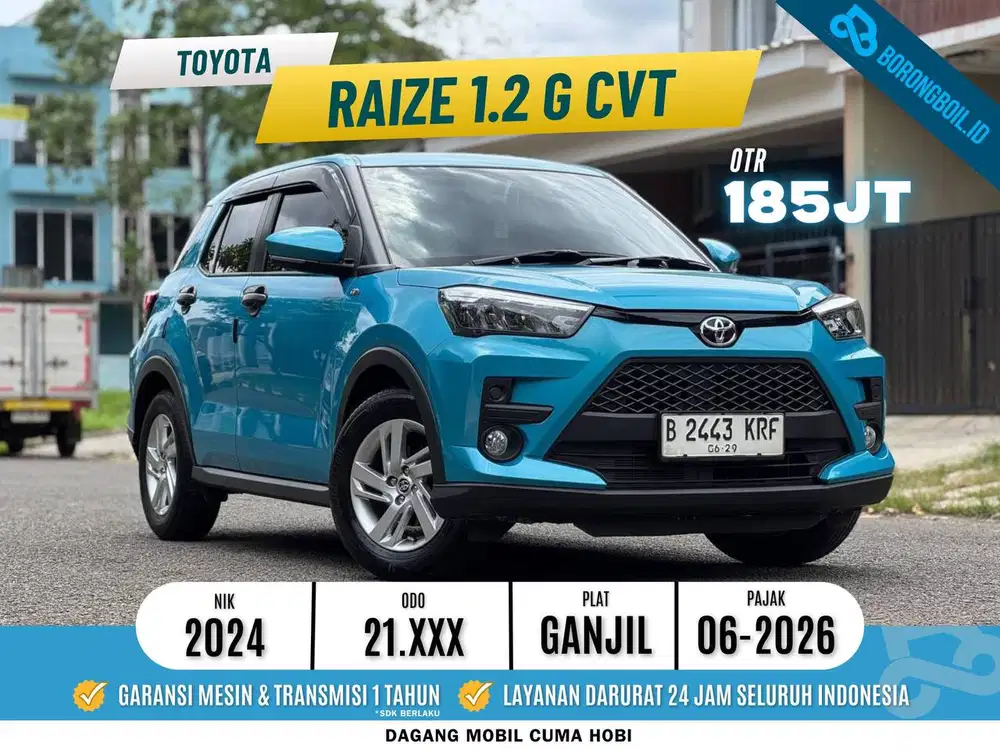 Istimewa!!! Toyota Raize 1.2 G AT CVT 2024 Biru Metalik