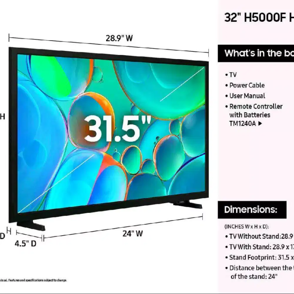 Samsung TV 32 H5000F 2025