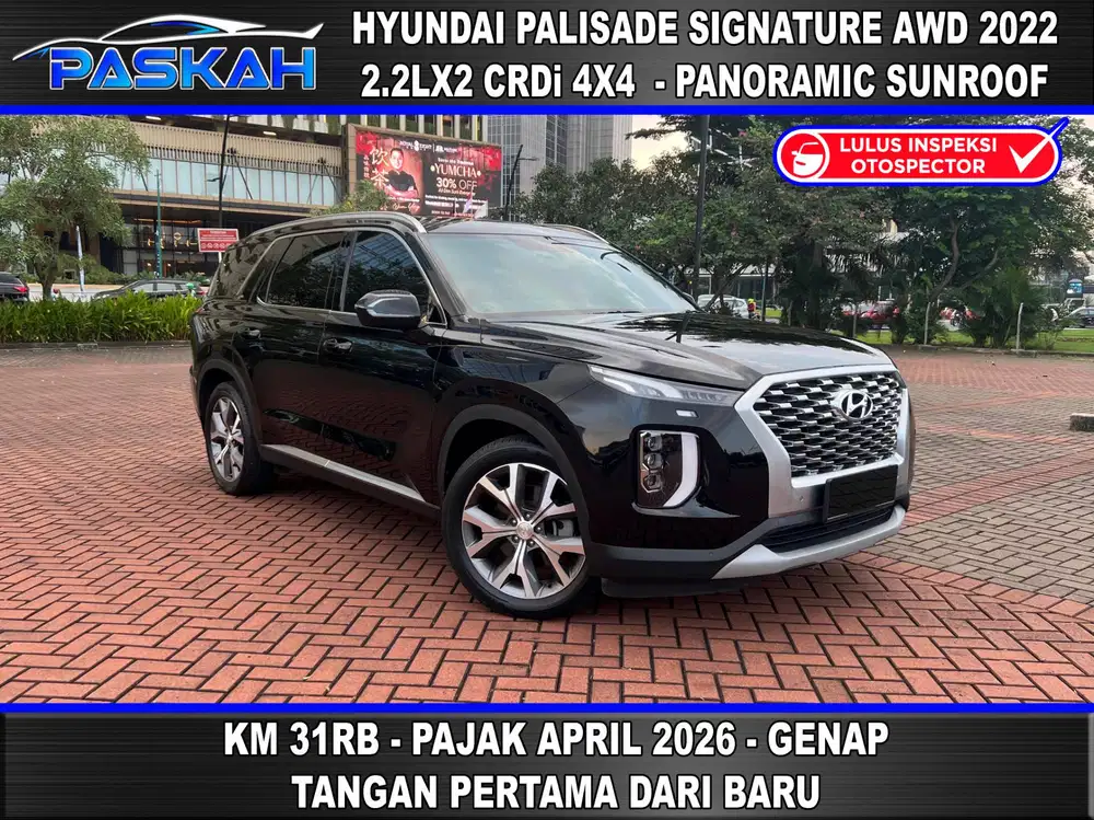 4X4 AWD Km=31k PAJAK=APR-26 Hyundai Palisade Signature AWD 2022 4X4