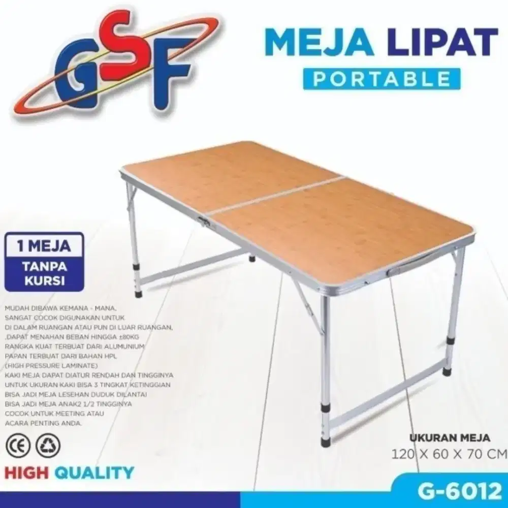 Meja lipat gsf / meja outdoor / meja jualan