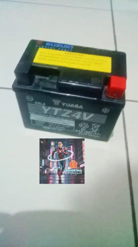 AKI SECOND YUASA YTZ4V kondisi apa adanya