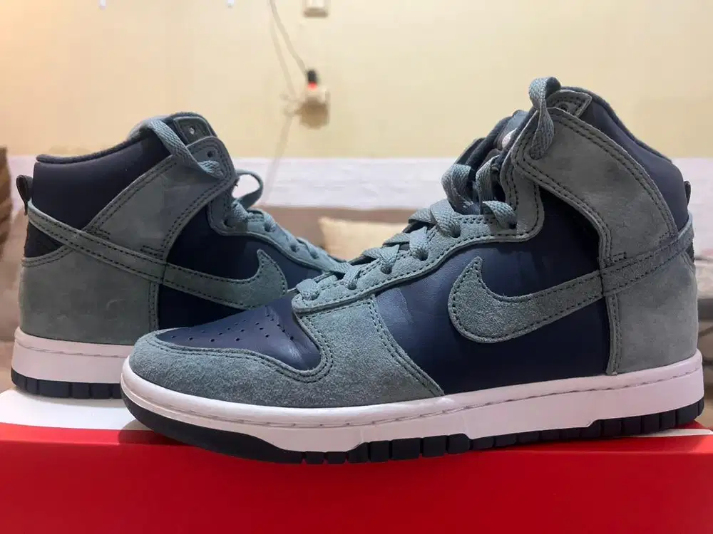 Nike Dunk Hi Retro PRM Armory Navy/ Mineral Slate Original