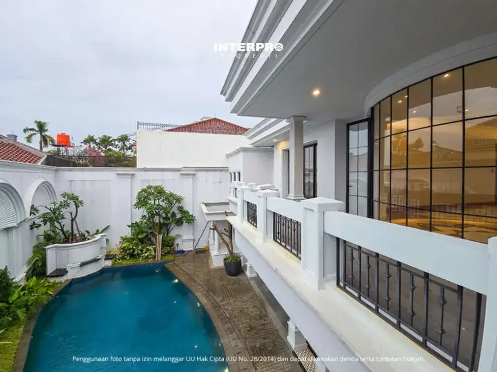 Rumah Mewah Baru Taman Metro Alam Pondok Indah Lantai Full Marmer Import - Luas 1050m2