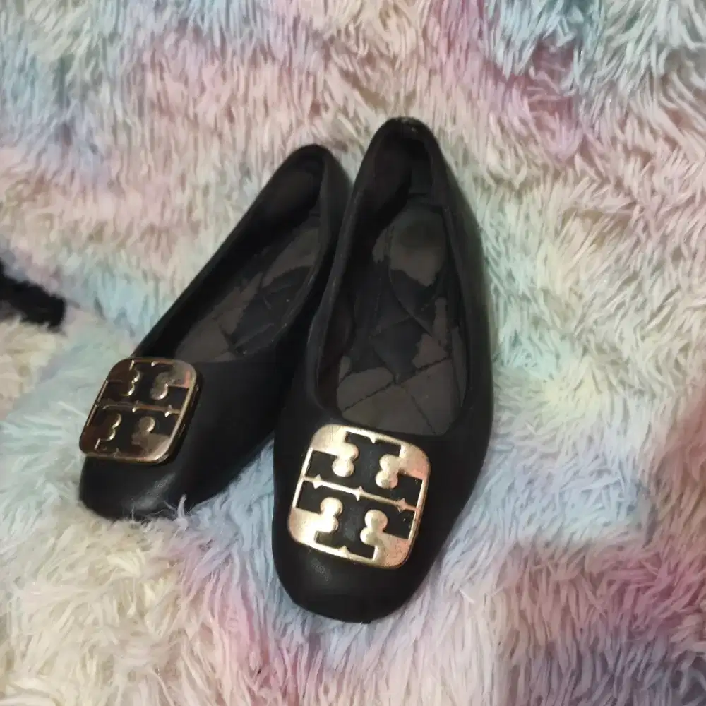 Tory Burch Flat Shoes Black size 38