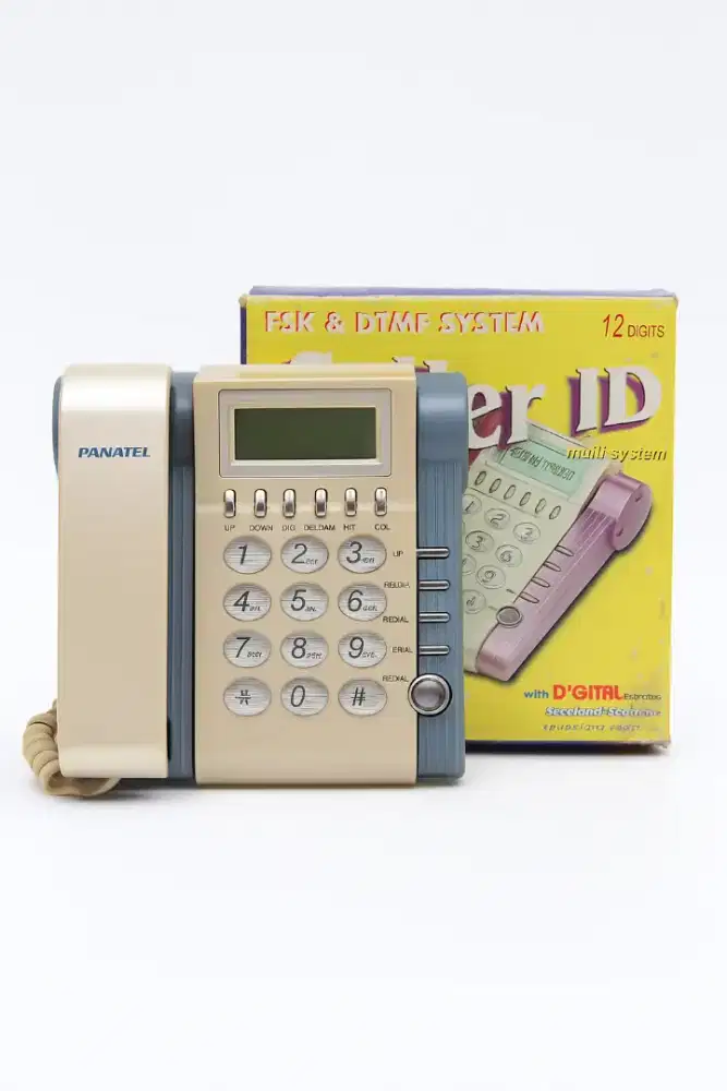 Telepon Rumah PANATEL FSK & DTMF System – Caller ID, 12 Digit Display,