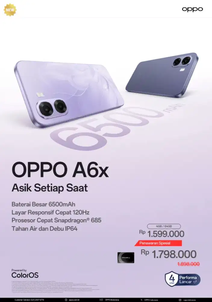 Oppo a6x menemanimu di hati yang baru