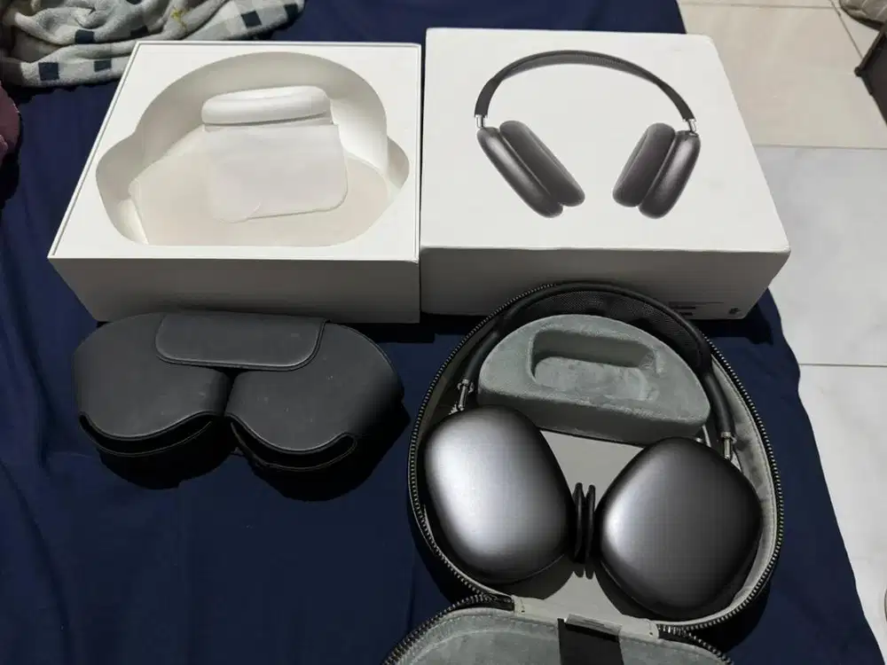 Airpods max gen 1 grey ORIGINAL APPLE SPATIAL ANC fullset inter AM/A