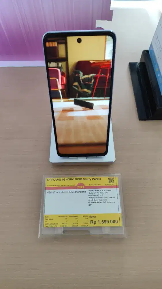 Hp Oppo A5i 4/128Gb, bisa dicicil pakai Shopee Pay Later