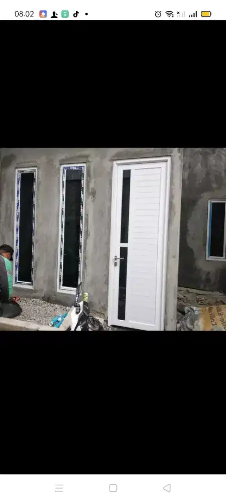Jual kusen pintu satu dan pintu dua dari bahan aluminium dan kayu
