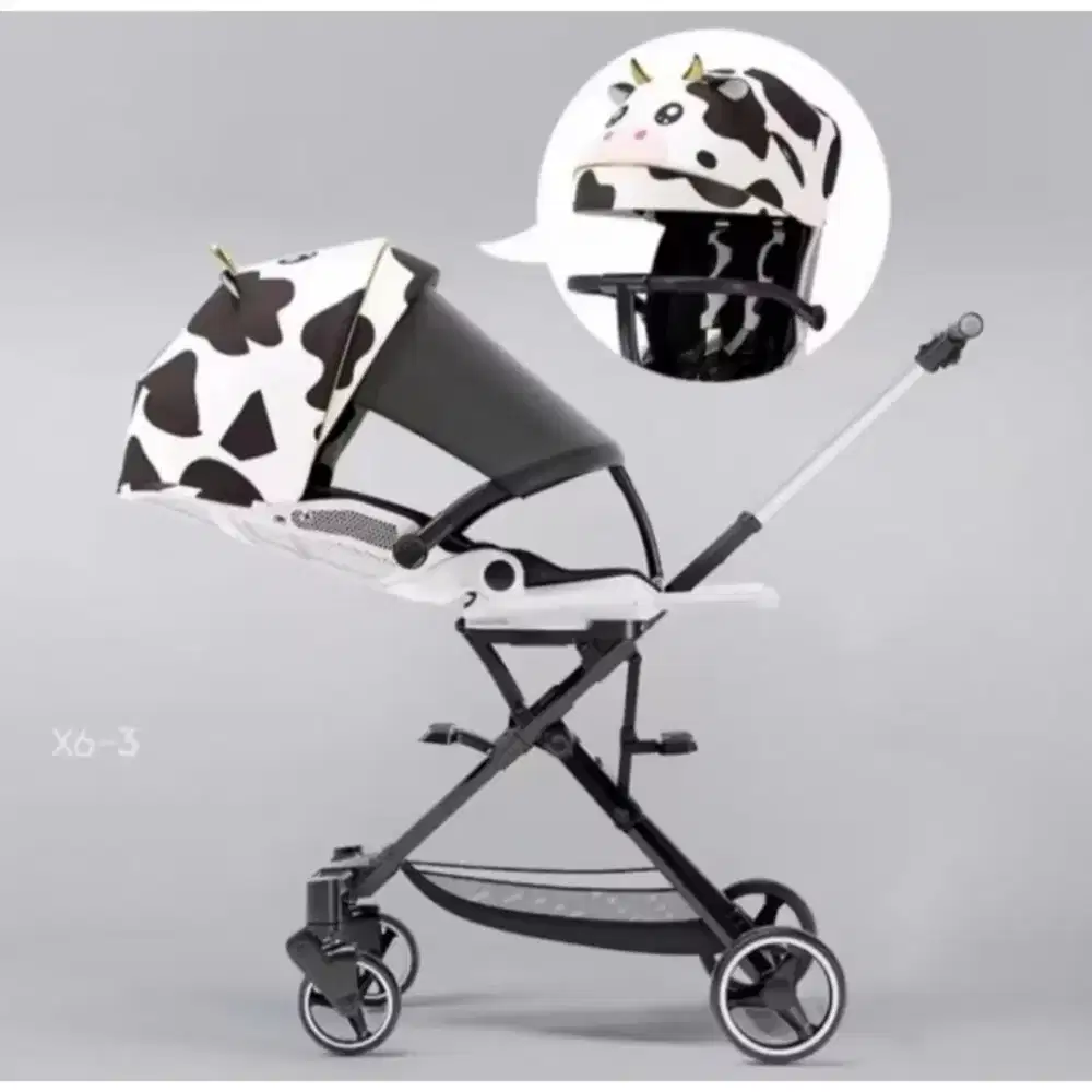 Stroller bayi motif sapi