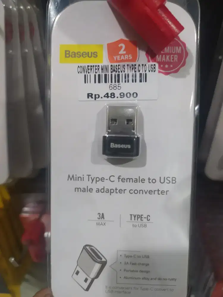 CONVERTER MINI BASEUS TYPE C TO USB