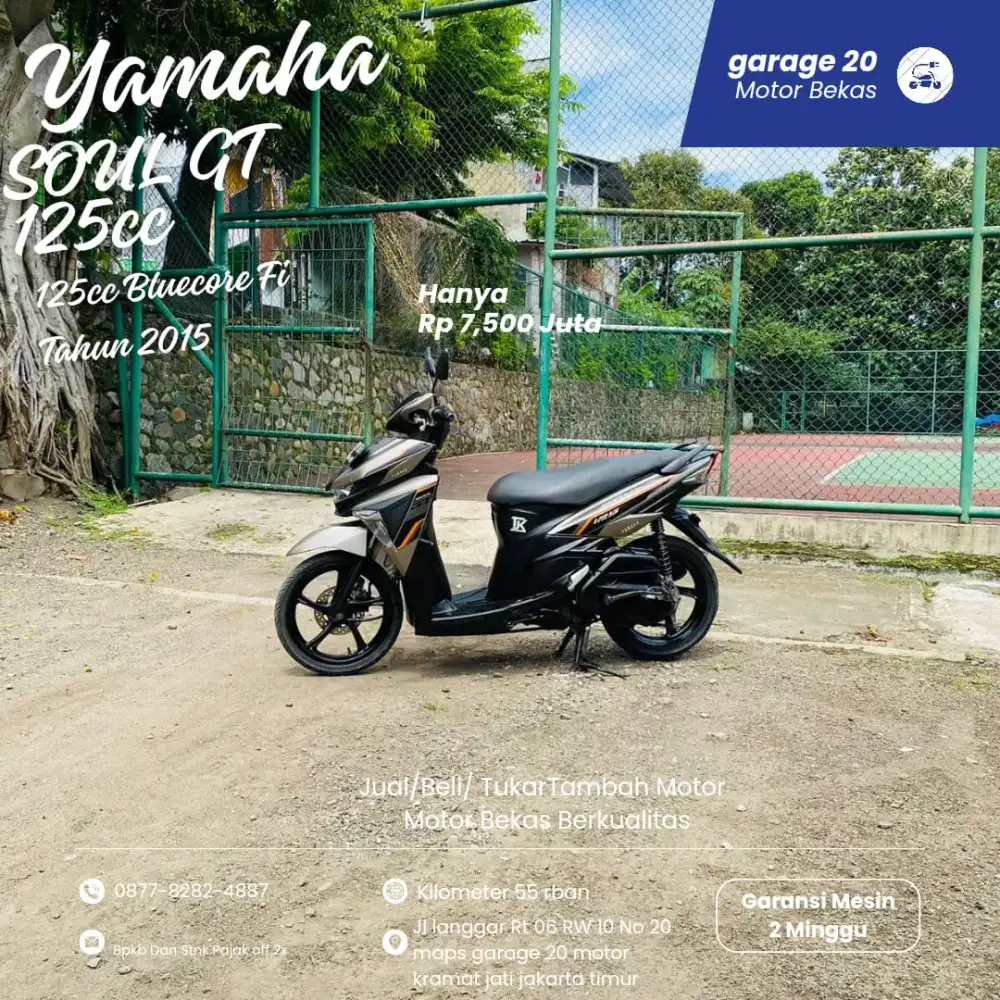 Yamaha Soul GT 125cc Bluecore Tahun 2015
