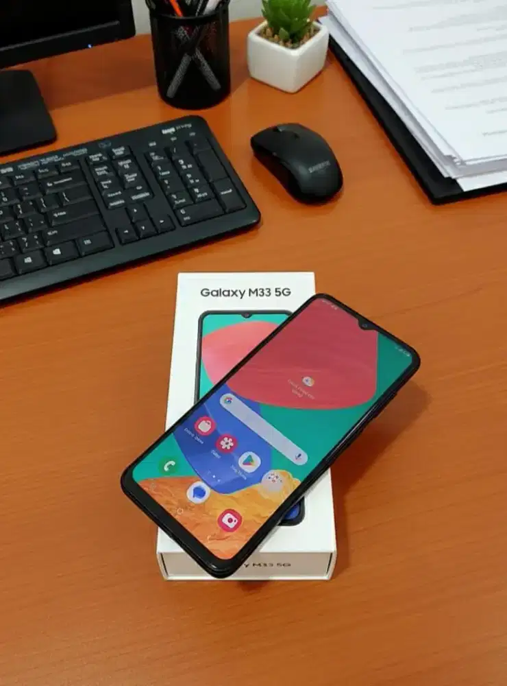 samsung m33 5g 8/128 nfc 6000 mah sein resmi siap pakai