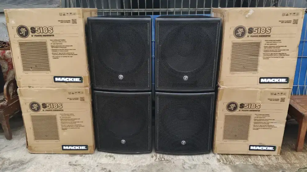 Subwofer pasif mackie s518 original baru
