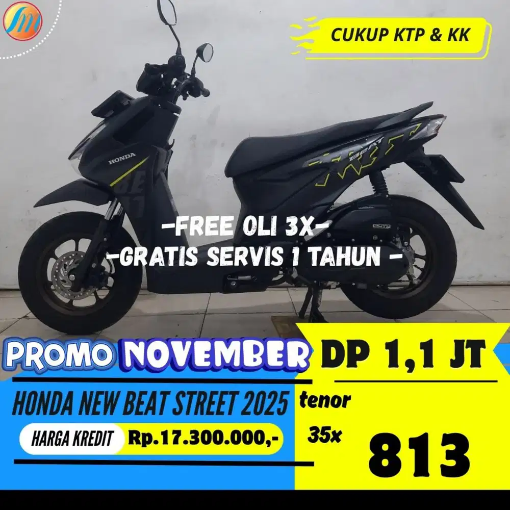 DP MURAH KREDIT HONDA NEW BEAT STREET 2025 SEKEN BERGARANSI PAJAK ON