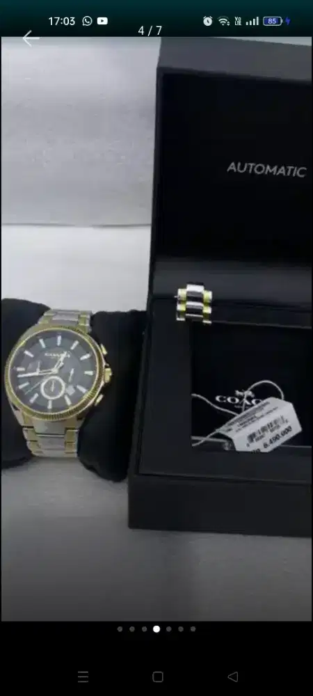 Jam tangan pria Coach Original