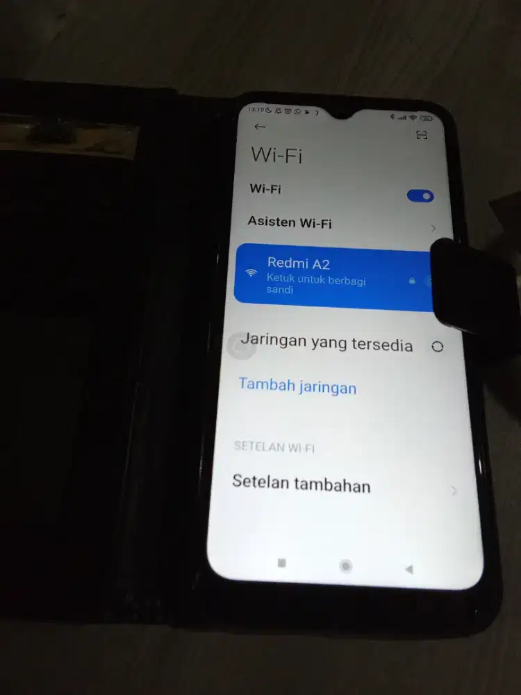 Redmi note8 HP 4/6 batangan dan dompet casingnya baru beli
