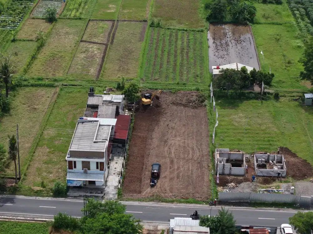 Dijual Tanah SHM Tepi Jln Pandowoharjo Sleman, Strategis ke Jln Magelang Jogja