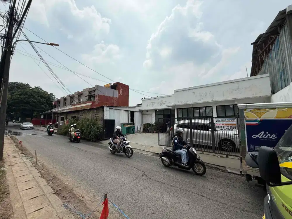 dijual rumah bangunan kantor ruko komersial di jati asih jalan haji bori bekasi