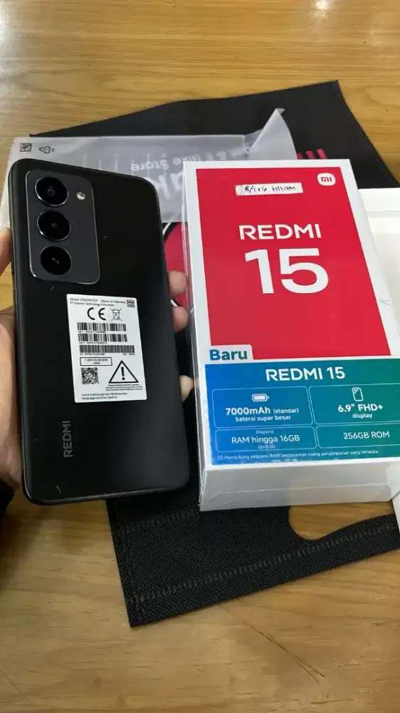 REDMI 15 RAM 16GB BATRAI 7000
