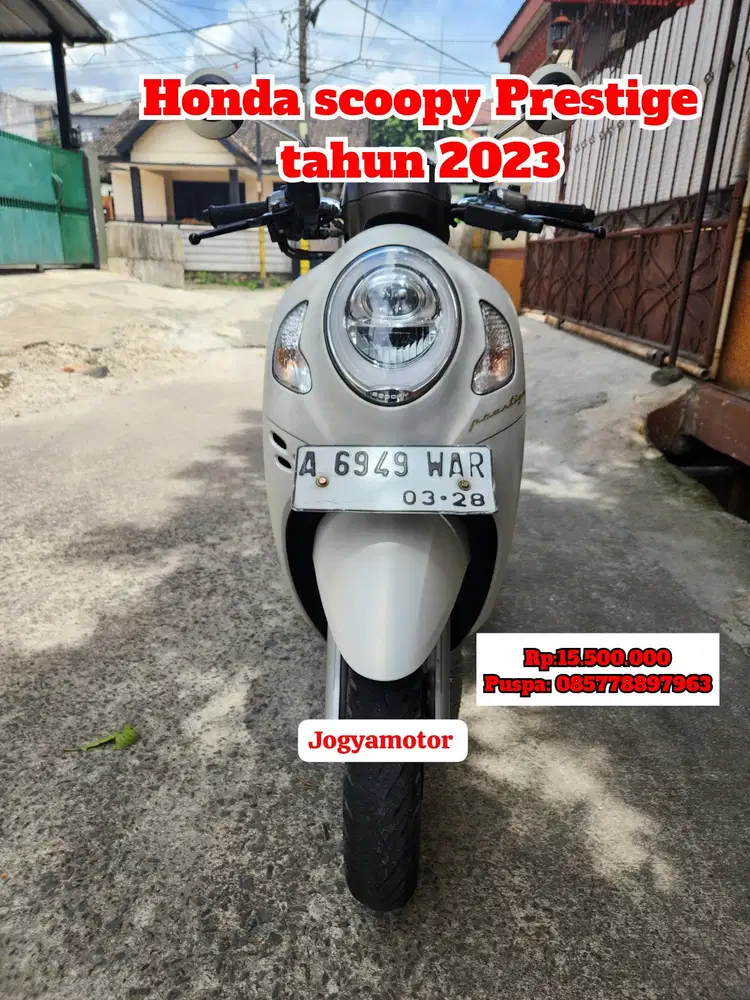 (B) honda scoopy Prestige 2023